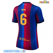 Camisa de time de futebol Barcelona Paez Gavi #6 Replicas 1º Equipamento Feminina 2026-27 Manga Curta